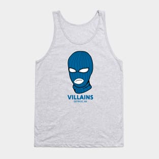 Retro Detroit Villains Blue Ski Mask Tank Top